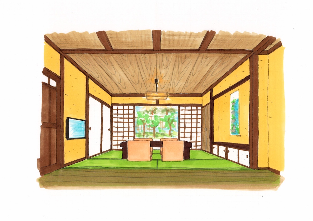 湯の蔵客室パース