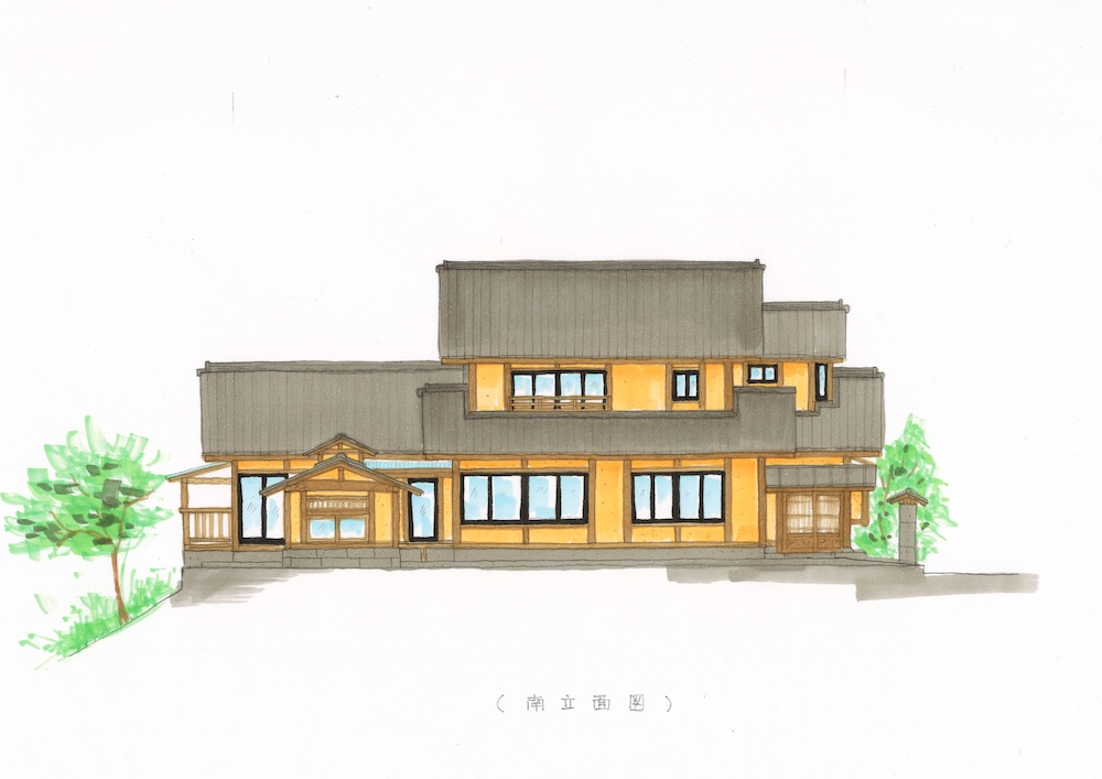 G様邸南立面